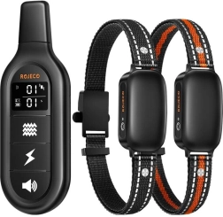 Collar de adiestramiento para perros con alcance de 1000 m y dos collares