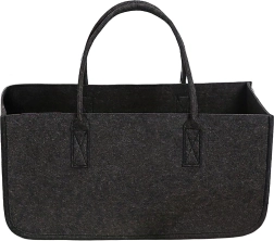 Bolsa para leña de fieltro 50 × 25 × 25 cm antracita