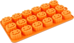Molde de silicona para hielo con forma de calabazas de Halloween