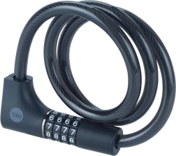Candado para bicicleta con código de combinación y llave