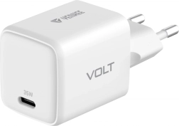 Cargador de pared USB C 35W con carga rápida blanco