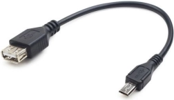Cable USB 2.0 OTG USB AF a Micro USB BM 15 cm