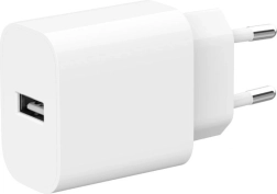 Cargador de pared USB‑A 2,4 A – blanco