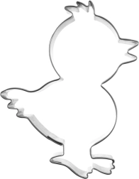 Cortador de galletas de acero inoxidable con forma de pollito 7 cm