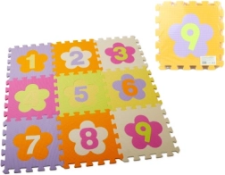 Puzzle de espuma con números 28 × 28 cm – alfombra de juego para niños