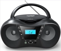 Reproductor de CD portátil con USB y Bluetooth