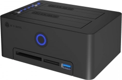 Lector de tarjetas con estación de acoplamiento dual para SSD/HDD