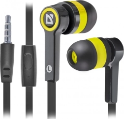 Auriculares intrauditivos con micrófono PULSE 420 negro-amarillos