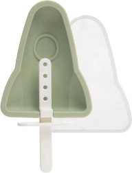 Molde de silicona para polos con tapa, cohete