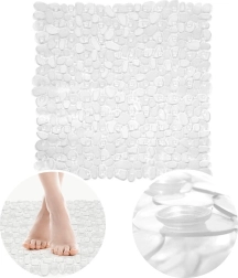Alfombrilla de ducha antideslizante transparente 52 × 52 cm ORION