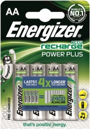 Acumulador ENERGIZER Power Plus AA L91 2000 mAh, 4 uds.