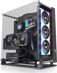Caja de ordenador Core P3 Pro con cristal templado negra