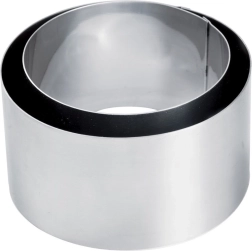 Aros de moldeado de acero inoxidable para alimentos, redondos, juego de 2 uds.