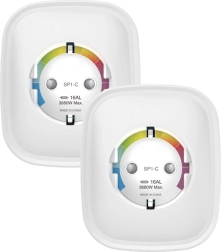 Enchufe inteligente Wi‑Fi Gosund con Apple HomeKit, pack doble 16 A