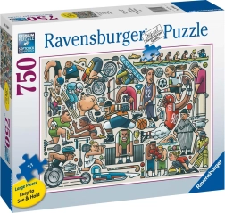 Puzzle Ravensburger Forma atlética, 750 piezas