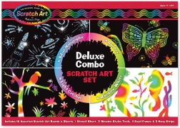 Set deluxe de láminas para rascar Melissa & Doug 16 uds