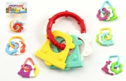 Mordedor de plástico colorido para bebés