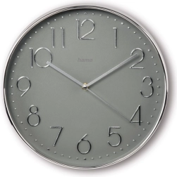 Reloj de pared 30 cm Corsica plateado-gris