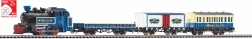 Set de inicio Piko tren de circo RONCALLI con locomotora de vapor H0