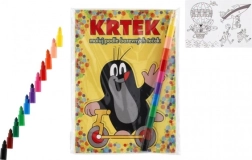 Libro para colorear Topo A5 - Pinta siguiendo puntos de colores con ceras