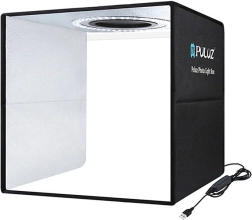 Puluz caja de luz fotográfica 30 cm con iluminación LED