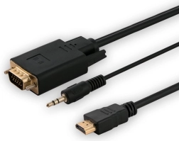 Adaptador HDMI a VGA con audio, 1,8 m