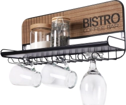 Soporte de pared para vasos y tazas Bistro