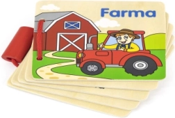 Libro de madera granja – primeras palabras y animalitos