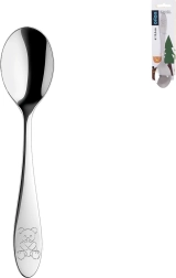 Cucharita infantil de acero inoxidable con osito