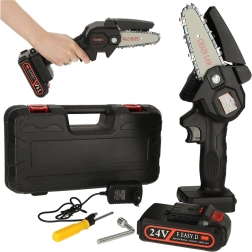 Sierra de cadena mini a batería en maletín