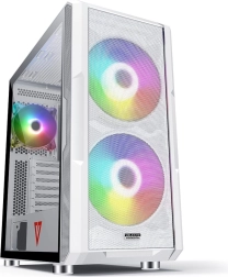 Caja de ordenador VOLCANO AMIRANI ARGB blanca