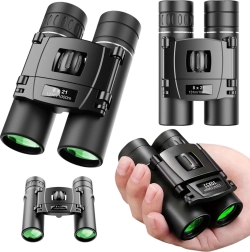 Prismáticos de bolsillo compactos 8×21 con funda