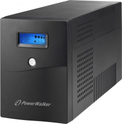 UPS PowerWalker 3000 VA line-interactive con LCD, 4× Schuko, RJ11/RJ45 y USB