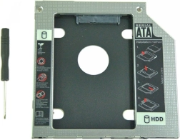 Marco de aluminio para segundo disco duro (HDD) 2,5" 9,5 mm