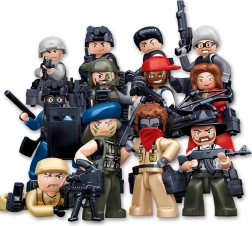 Sluban figura de policías y ladrones – figura coleccionable en bolsa sorpresa