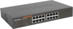 Conmutador D-Link de 16 puertos 10/100/1000 Mbps