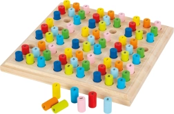 Sudoku de madera con cilindros de colores
