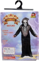 Disfraz infantil de carnaval esqueleto 120–130 cm