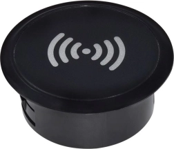 Solight cargador inalámbrico empotrable Qi 15 W, negro
