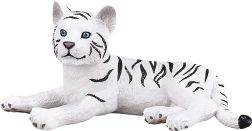 Figura de tigre blanco acostado