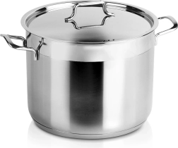Olla de acero inoxidable con tapa ANETT 24 cm, 8 l
