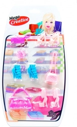 Set de zapatos y bolsos para muñeca