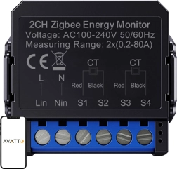Medidor inteligente bidireccional Avatto Zigbee para fotovoltaica