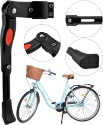 Caballete ajustable negro para bicicleta