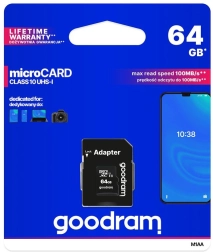 Tarjeta de memoria Goodram microSD 64GB