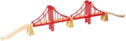 Bigjigs Rail puente ferroviario doble de madera