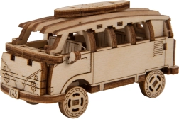Puzzle 3D de madera WOODEN CITY Superfast retro minibus