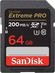 Tarjeta de memoria SanDisk Extreme Pro SDXC 64 GB UHS-I U3 V30 200/90 MB/s