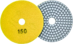 Juego de 10 discos de pulido diamantados de 80 mm para piedra y azulejos, pulido en seco y en húmedo, velcro, grano 150
