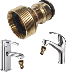 Adaptador de grifo de latón G3/4 para manguera de jardín